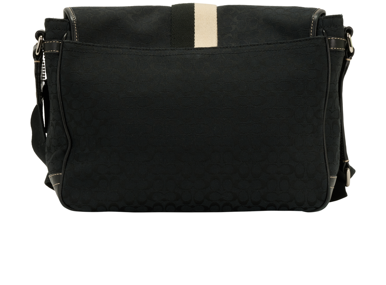 Voyager Messenger, &pound;150, Handbags, Black, Fabric, Back view